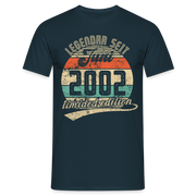 20. Geburtstags Shirt Legendär seit JUNI 2002 Geschenkidee Geschenk T-Shirt - Navy