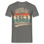1963 Geburtstags Shirt Legendär seit JUNI 1963 Geschenkidee Geschenk T-Shirt - Graphit