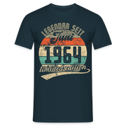 1964 Geburtstags Shirt Legendär seit JUNI 1964 Geschenkidee Geschenk T-Shirt - Navy