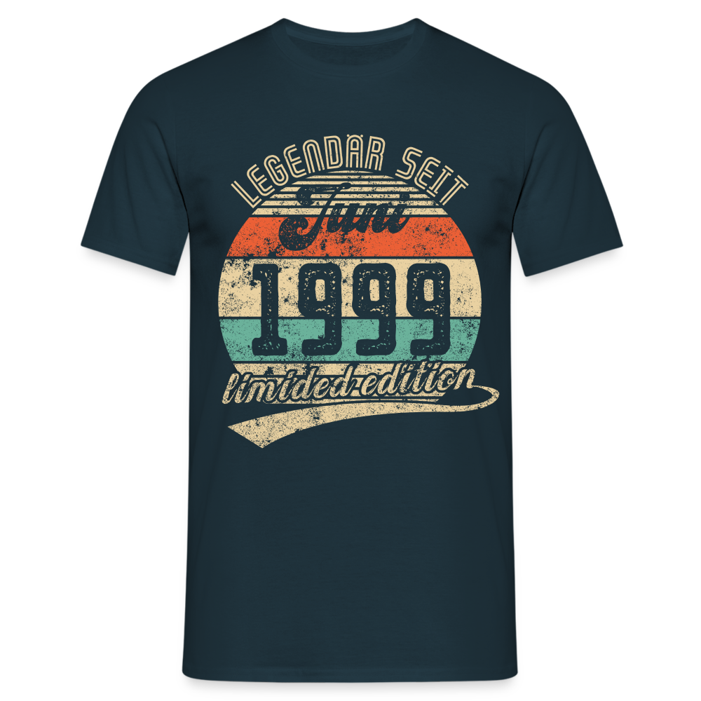1999 Geburtstags Shirt Legendär seit JUNI 1999 Geschenkidee Geschenk T-Shirt - Navy