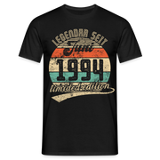 1994 Geburtstags Shirt Legendär seit JUNI 1994 Geschenkidee Geschenk T-Shirt - Schwarz