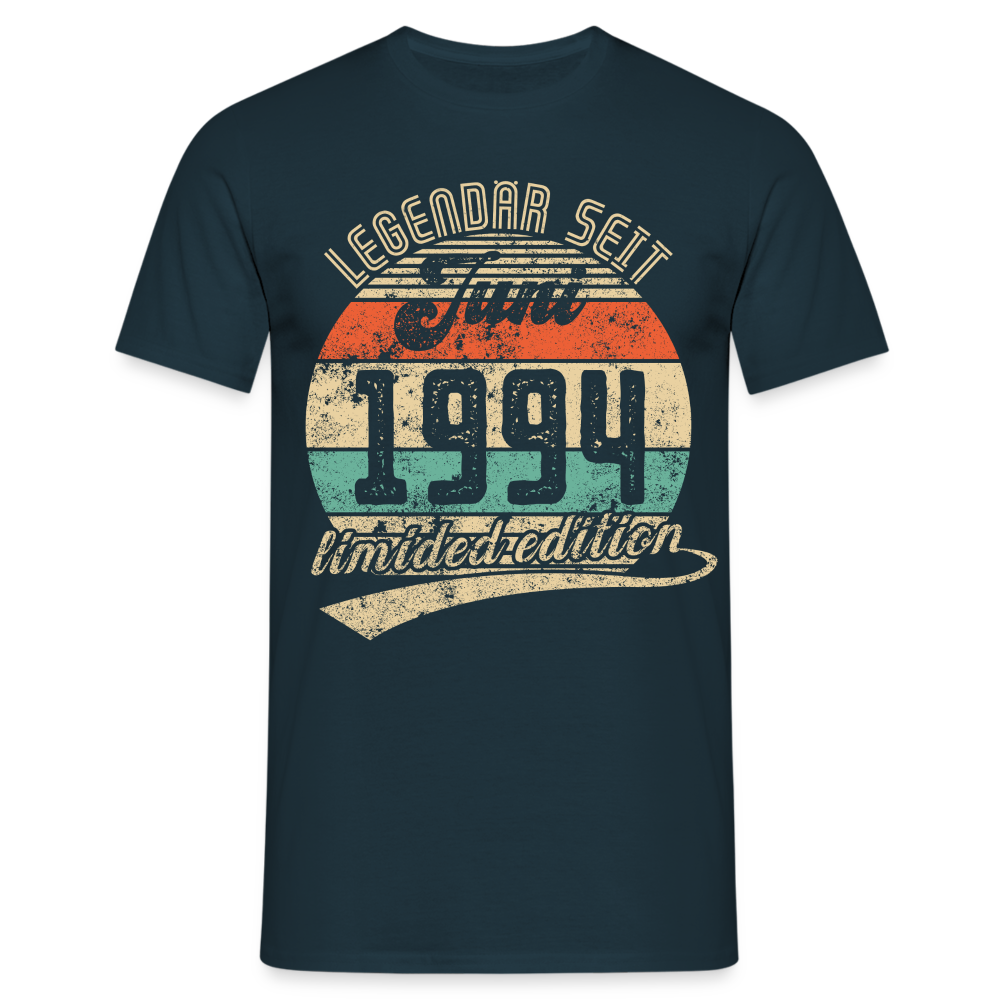 1994 Geburtstags Shirt Legendär seit JUNI 1994 Geschenkidee Geschenk T-Shirt - Navy