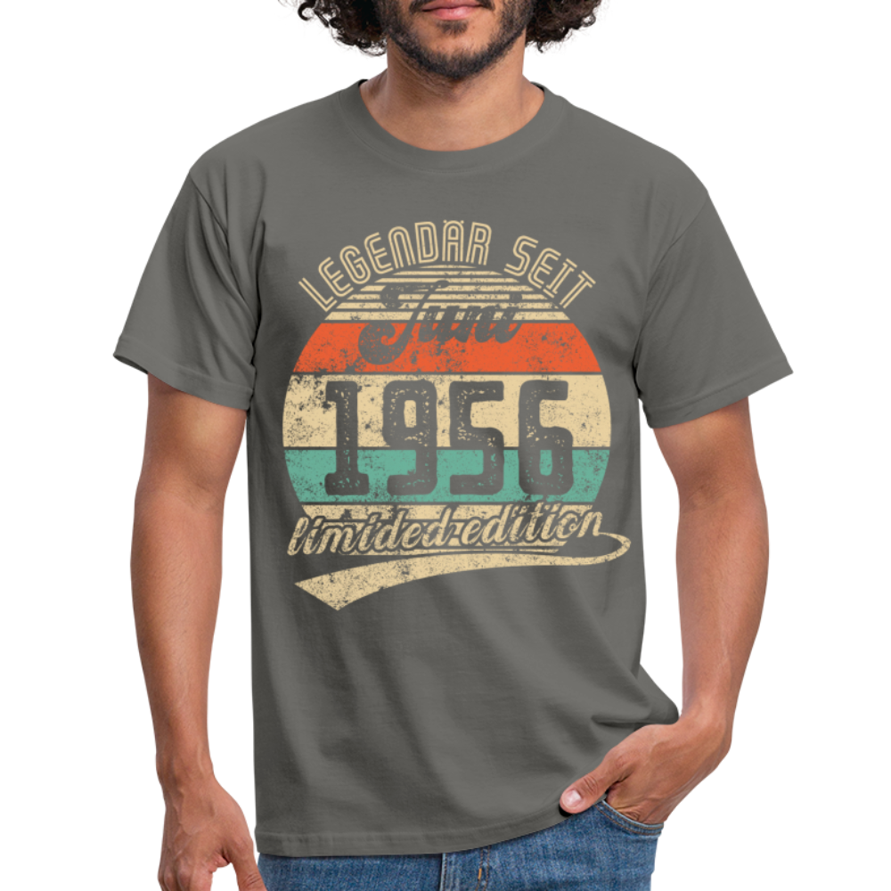 1956 Geburtstags Shirt Legendär seit JUNI 1956 Geschenkidee Geschenk T-Shirt - Graphit