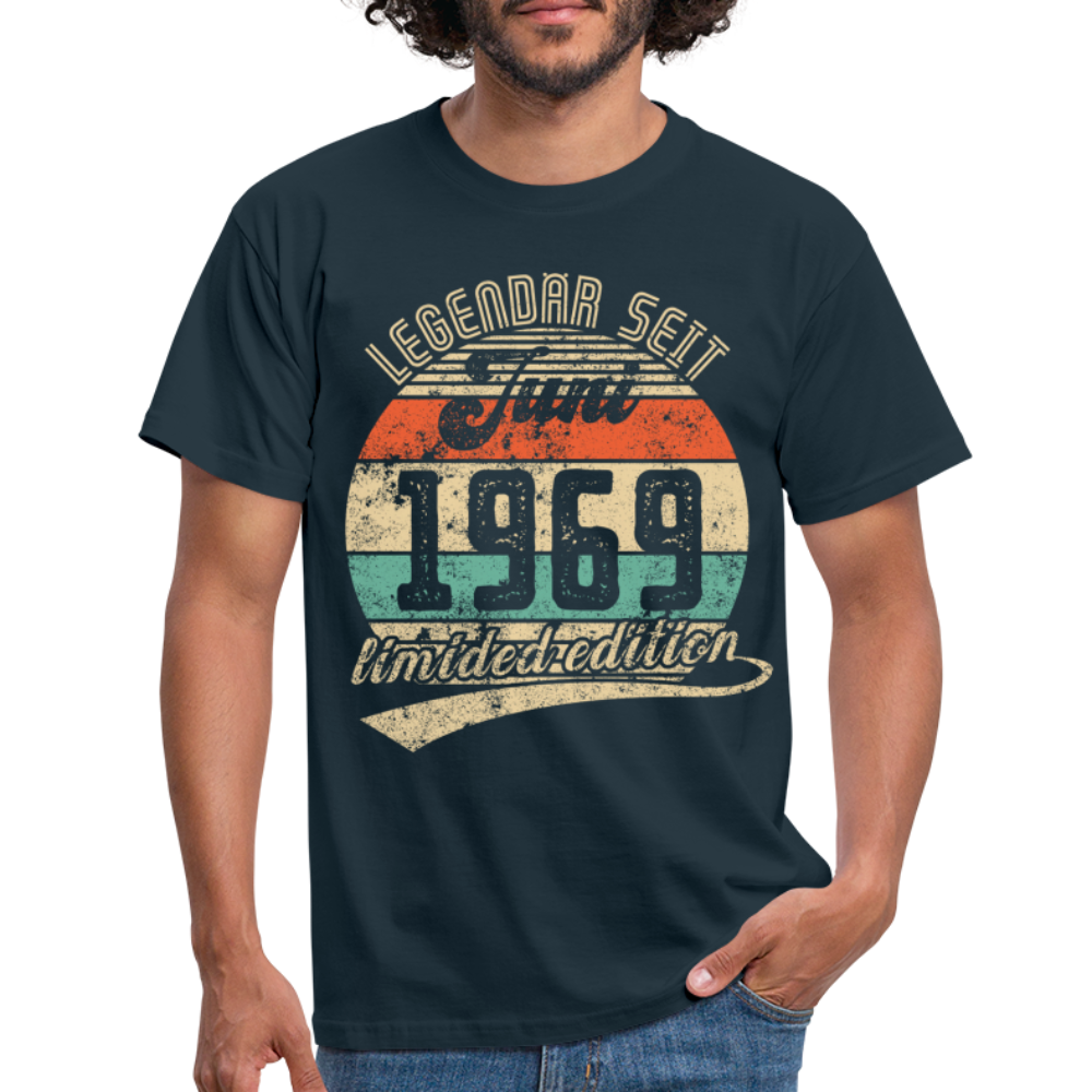 1969 Geburtstags Shirt Legendär seit JUNI 1969 Geschenkidee Geschenk T-Shirt - Navy