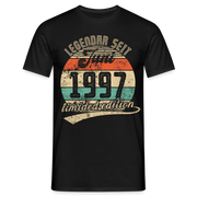 1997 Geburtstags Shirt Legendär seit JUNI 1997 Geschenkidee Geschenk T-Shirt - Schwarz
