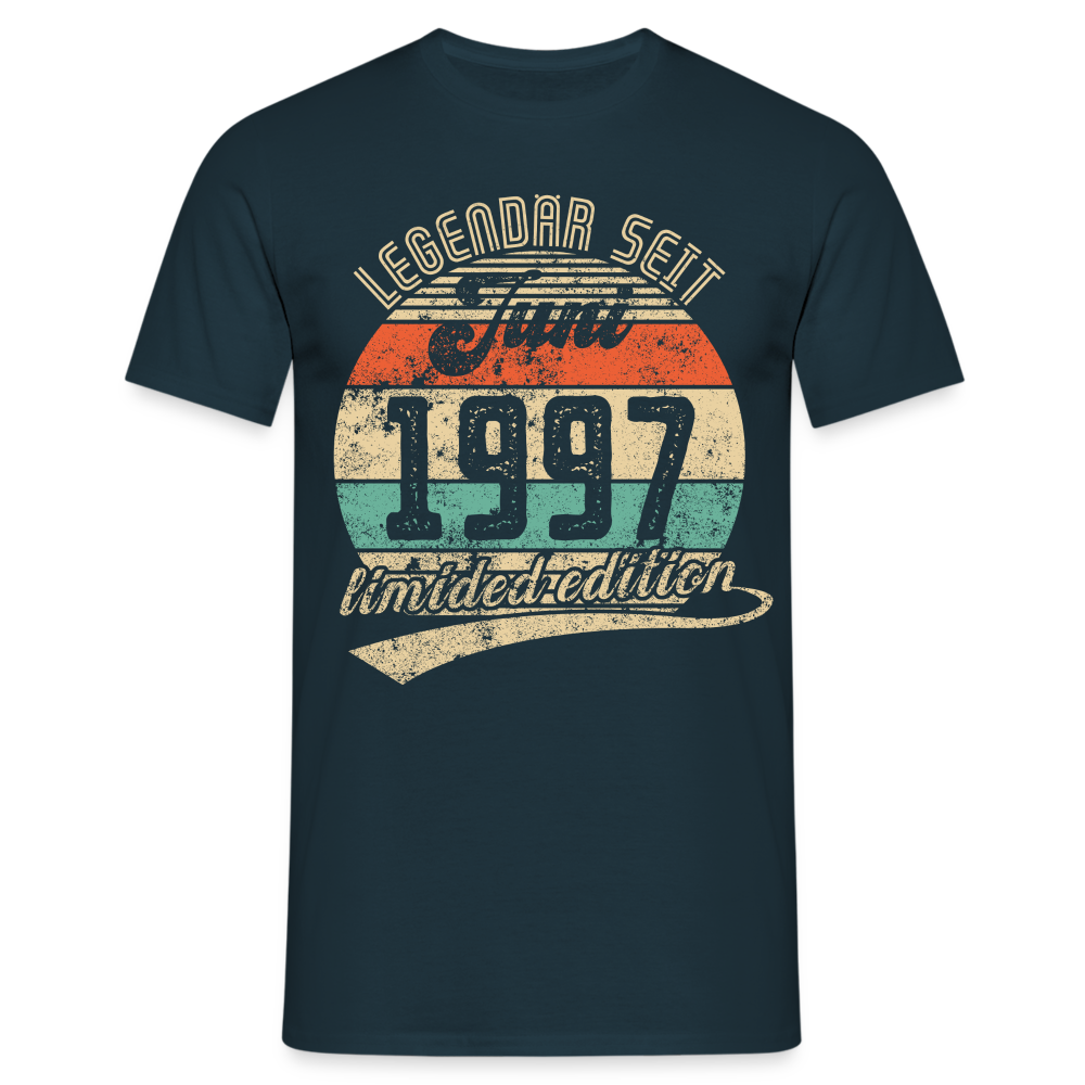 1997 Geburtstags Shirt Legendär seit JUNI 1997 Geschenkidee Geschenk T-Shirt - Navy