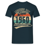 1960 Geburtstags Shirt Legendär seit JUNI 1960 Geschenkidee Geschenk T-Shirt - Navy