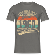 1960 Geburtstags Shirt Legendär seit JUNI 1960 Geschenkidee Geschenk T-Shirt - Graphit