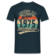 1975 Geburtstags Shirt Legendär seit JUNI 1975 Geschenkidee Geschenk T-Shirt - Navy