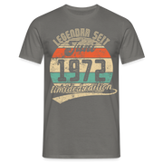50. Geburtstags Shirt Legendär seit JUNI 1972 Geschenkidee Geschenk T-Shirt - Graphit