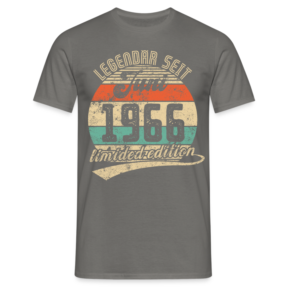 1966 Geburtstags Shirt Legendär seit JUNI 1966 Geschenkidee Geschenk T-Shirt - Graphit