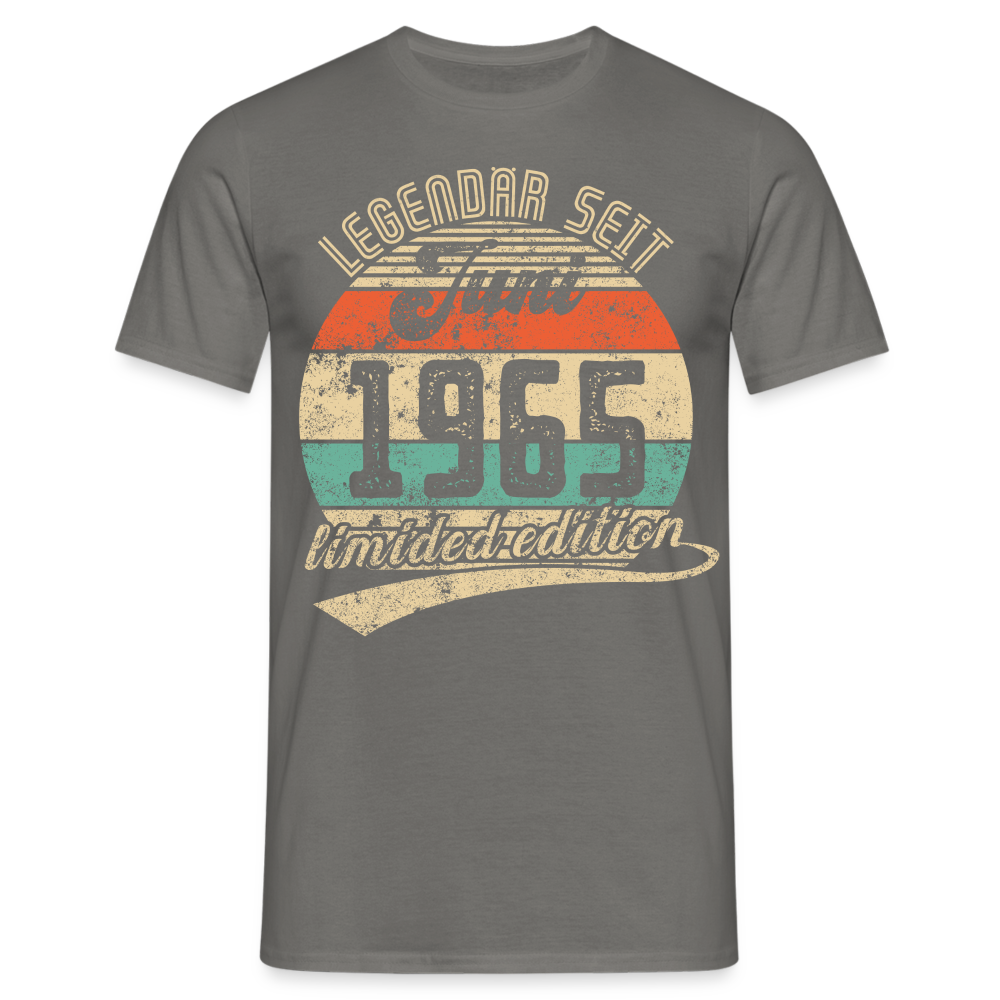 1965 Geburtstags Shirt Legendär seit JUNI 1965 Geschenkidee Geschenk T-Shirt - Graphit
