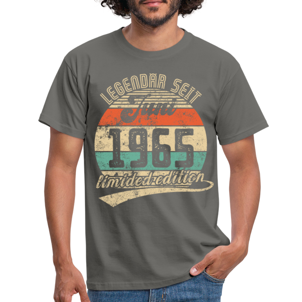 1965 Geburtstags Shirt Legendär seit JUNI 1965 Geschenkidee Geschenk T-Shirt - Graphit