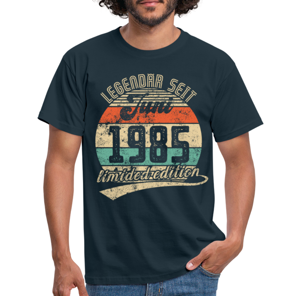 1985 Geburtstags Shirt Legendär seit JUNI 1985 Geschenkidee Geschenk T-Shirt - Navy