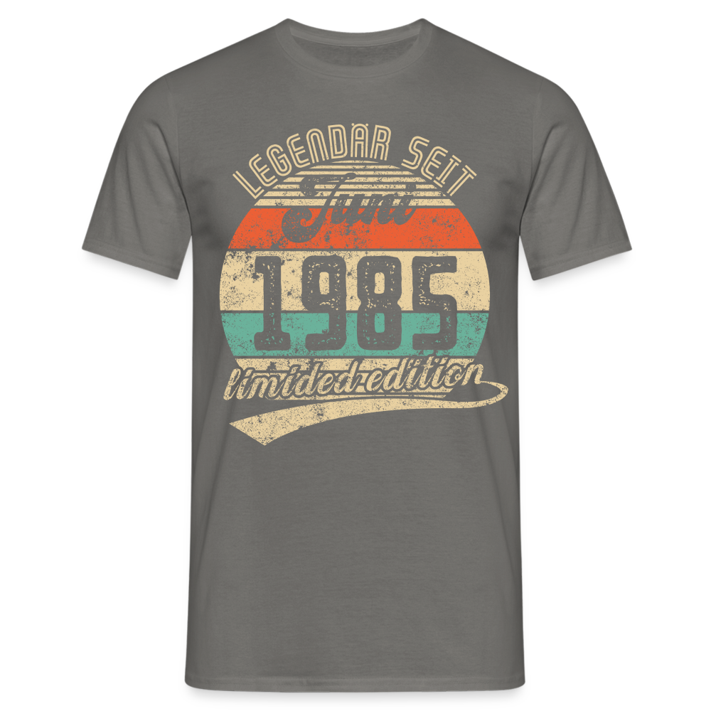 1985 Geburtstags Shirt Legendär seit JUNI 1985 Geschenkidee Geschenk T-Shirt - Graphit