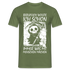 Sensenmann Beruflich wollte ich schon immer was mit Menschen machen Lustiges T-Shirt - Militärgrün