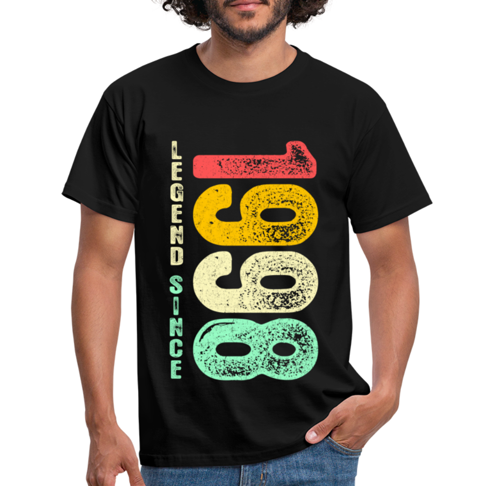 1998 Geburtstags Shirt Legend Since 1998 Retro Style Geschenk Geschenkidee T-Shirt - Schwarz