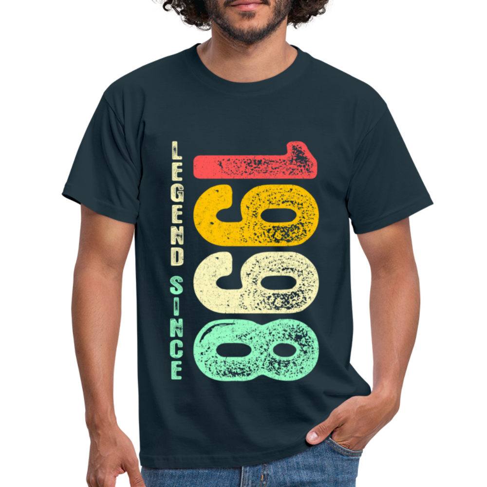 1998 Geburtstags Shirt Legend Since 1998 Retro Style Geschenk Geschenkidee T-Shirt - Navy