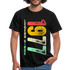 1977 Geburtstags Shirt Legend Since 1977 Retro Style Geschenk Geschenkidee T-Shirt - Schwarz