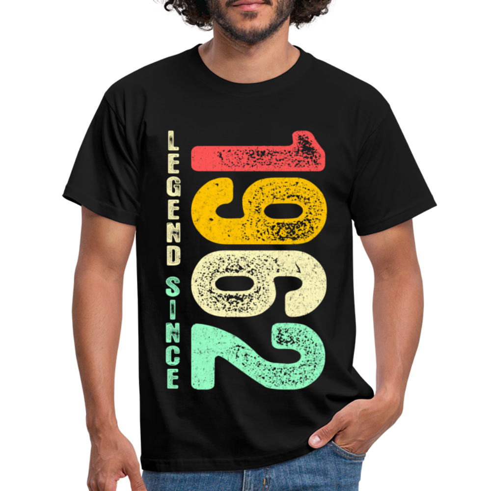 1962 Geburtstags Shirt Legend Since 1962 Retro Style Geschenk Geschenkidee T-Shirt - Schwarz