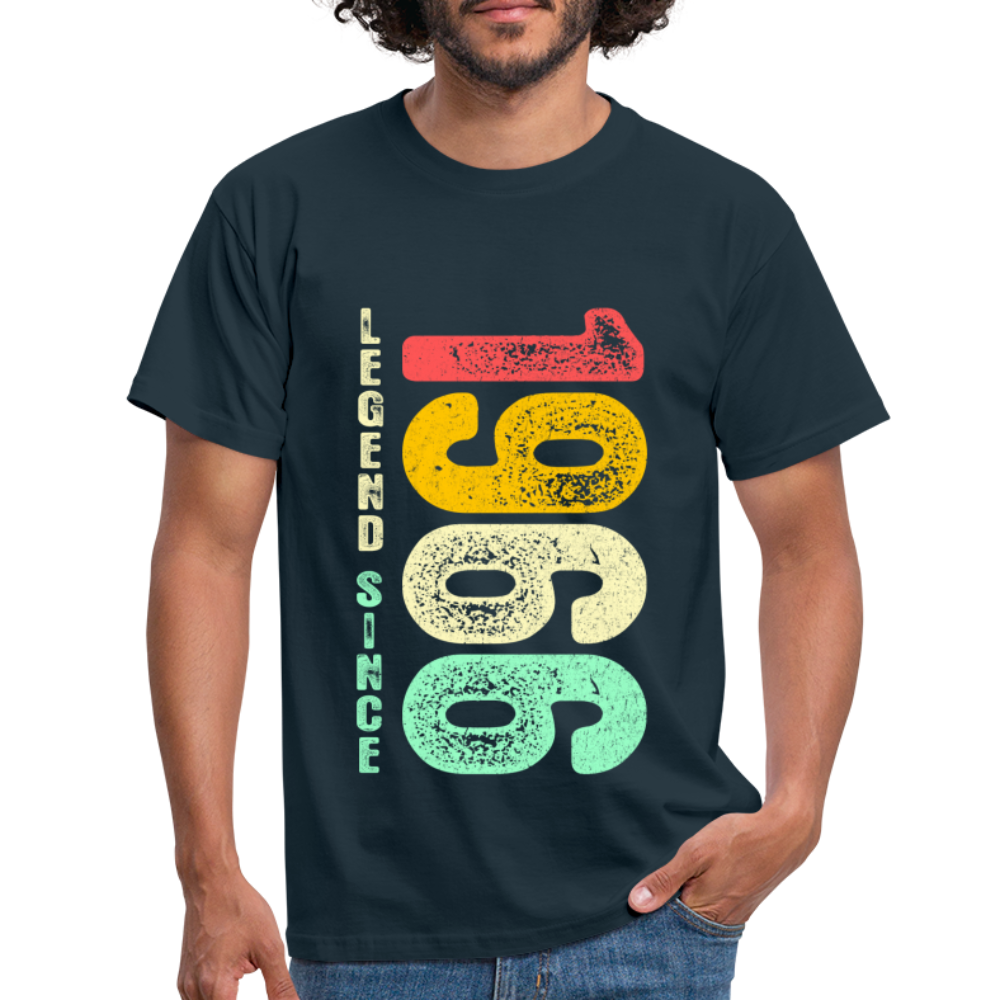 1966 Geburtstags Shirt Legend Since 1966 Retro Style Geschenk Geschenkidee T-Shirt - Navy