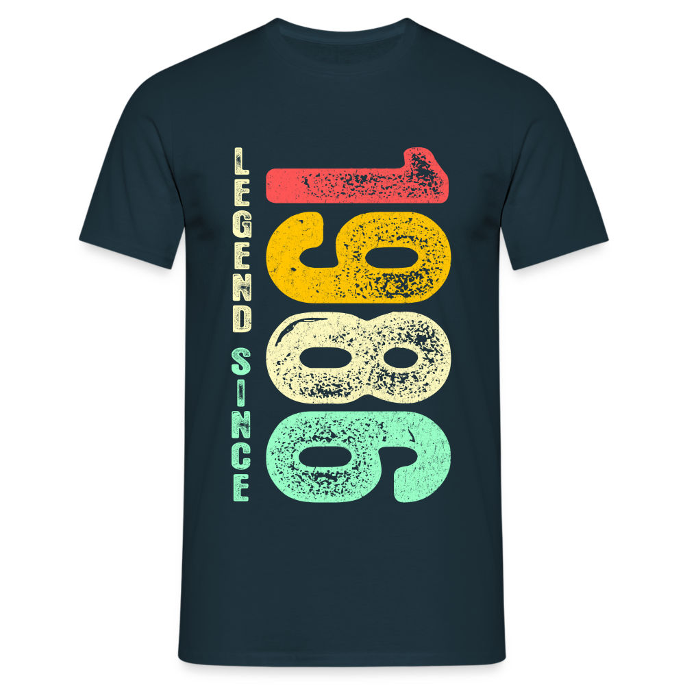 1986 Geburtstags Shirt Legend Since 1986 Retro Style Geschenk Geschenkidee T-Shirt - Navy