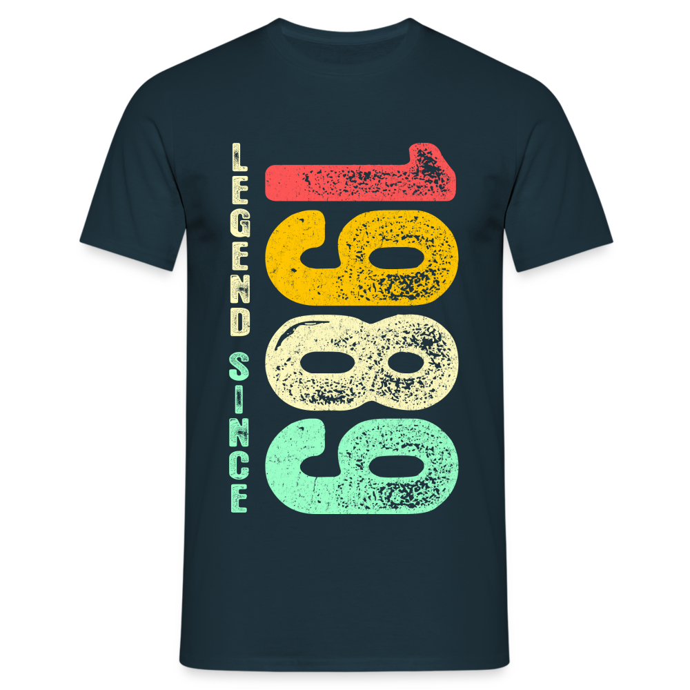 1989 Geburtstags Shirt Legend Since 1989 Retro Style Geschenk Geschenkidee T-Shirt - Navy
