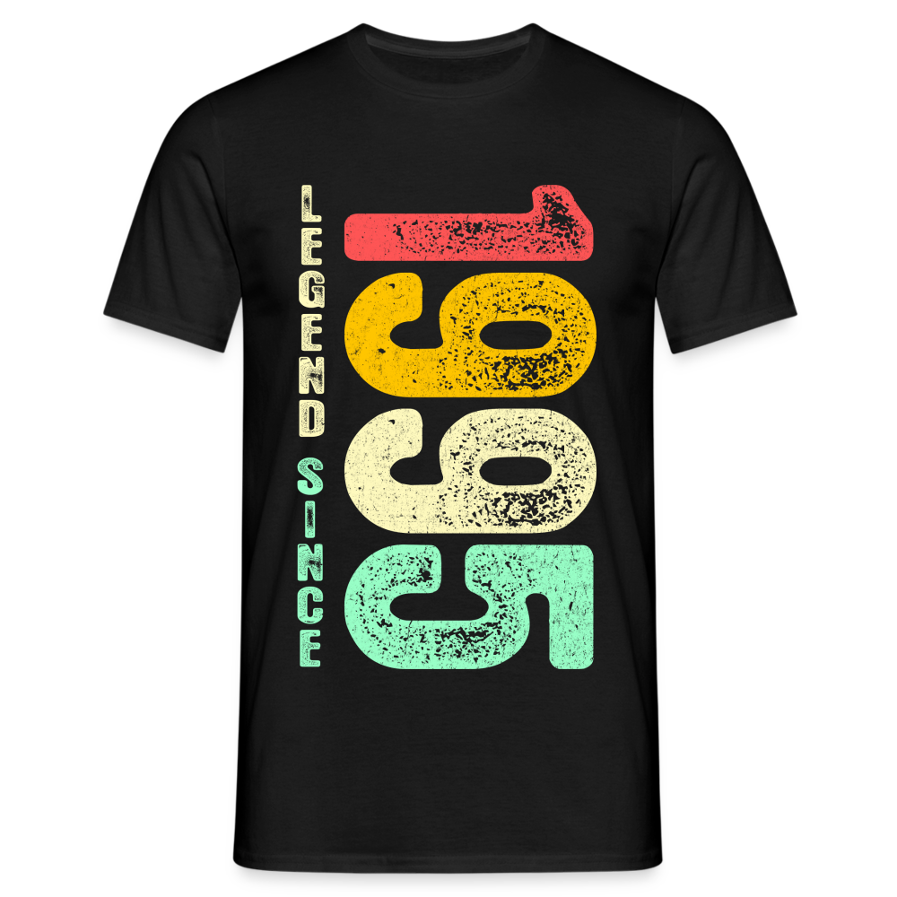 1995 Geburtstags Shirt Legend Since 1995 Retro Style Geschenk Geschenkidee T-Shirt - Schwarz