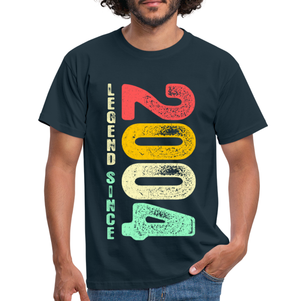 2004 Geburtstags Shirt Legend Since 2004 Retro Style Geschenk Geschenkidee T-Shirt - Navy