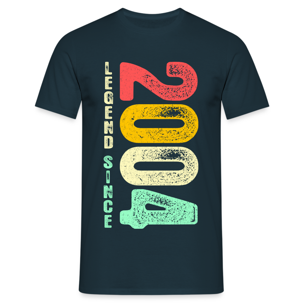 2004 Geburtstags Shirt Legend Since 2004 Retro Style Geschenk Geschenkidee T-Shirt - Navy