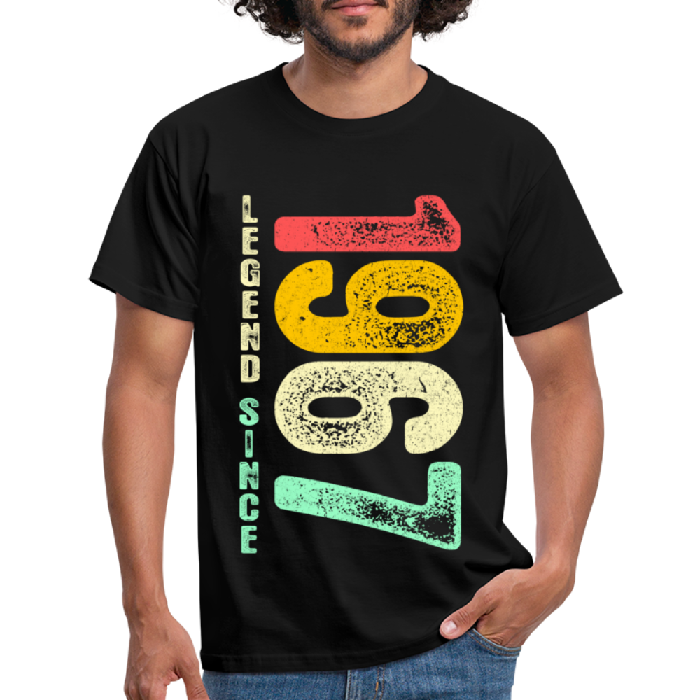 1967 Geburtstags Shirt Legend Since 1967 Retro Style Geschenk Geschenkidee T-Shirt - Schwarz