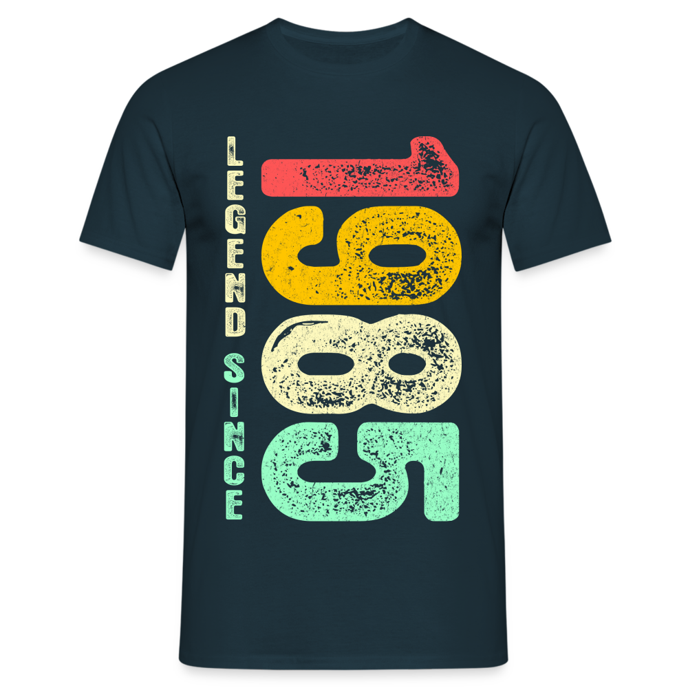 1985 Geburtstags Shirt Legend Since 1985 Retro Style Geschenk Geschenkidee T-Shirt - Navy