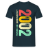 2002 Geburtstags Shirt Legend Since 2002 Retro Style Geschenk Geschenkidee T-Shirt - Navy