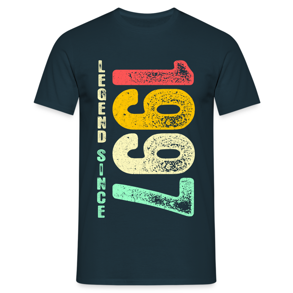 1997 Geburtstags Shirt Legend Since 1997 Retro Style Geschenk Geschenkidee T-Shirt - Navy