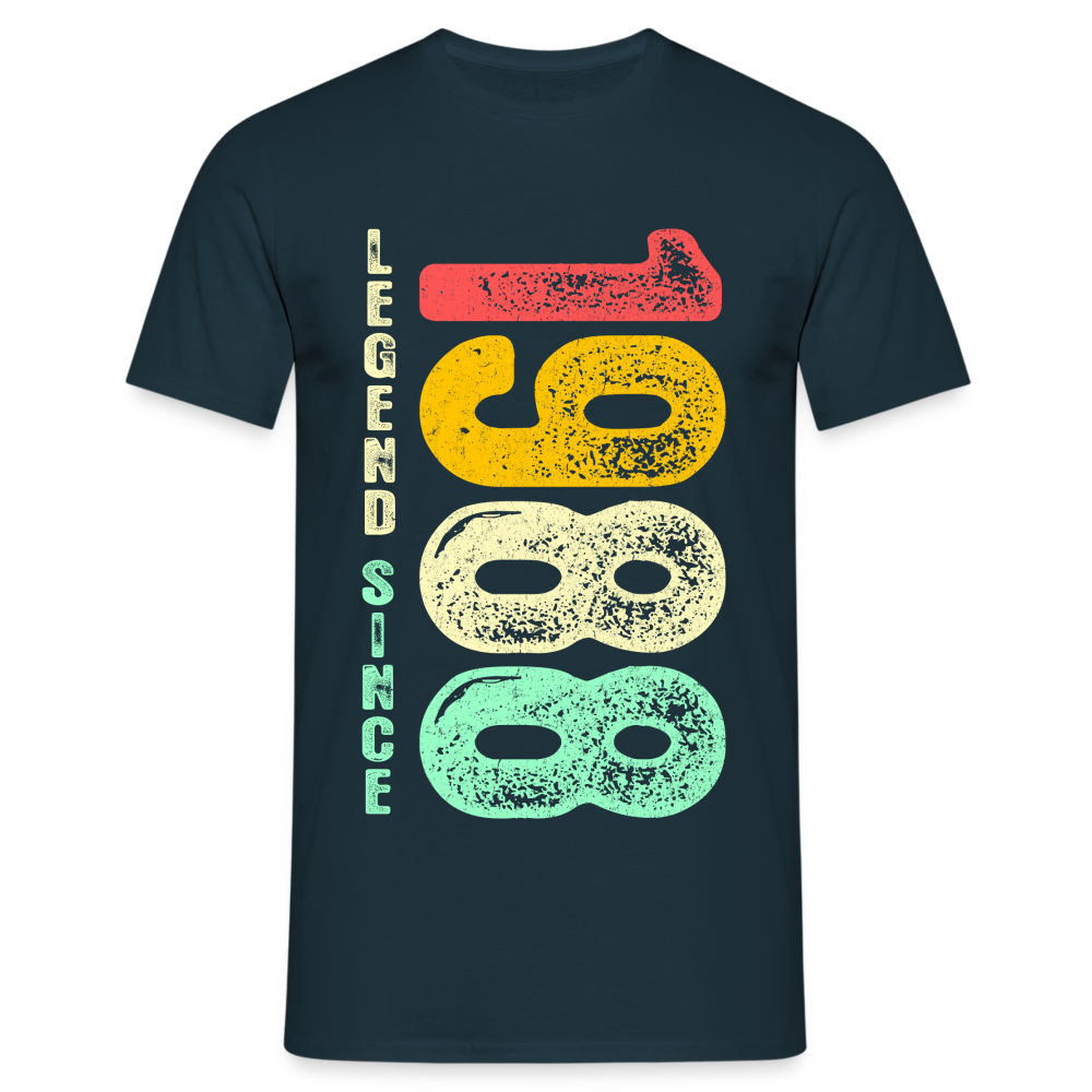 1988 Geburtstags Shirt Legend Since 1988 Retro Style Geschenk Geschenkidee T-Shirt - Navy