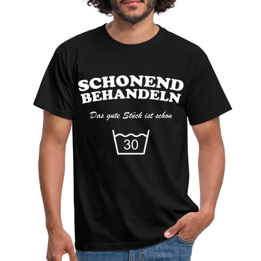 30. Geburtstags Shirt Schonend behandeln Geschenk Geschenkidee T-Shirt - Schwarz