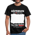 44. Geburtstag Gästebuch Shirt erst unterschreiben Lustiges Geschenk T-Shirt - Schwarz