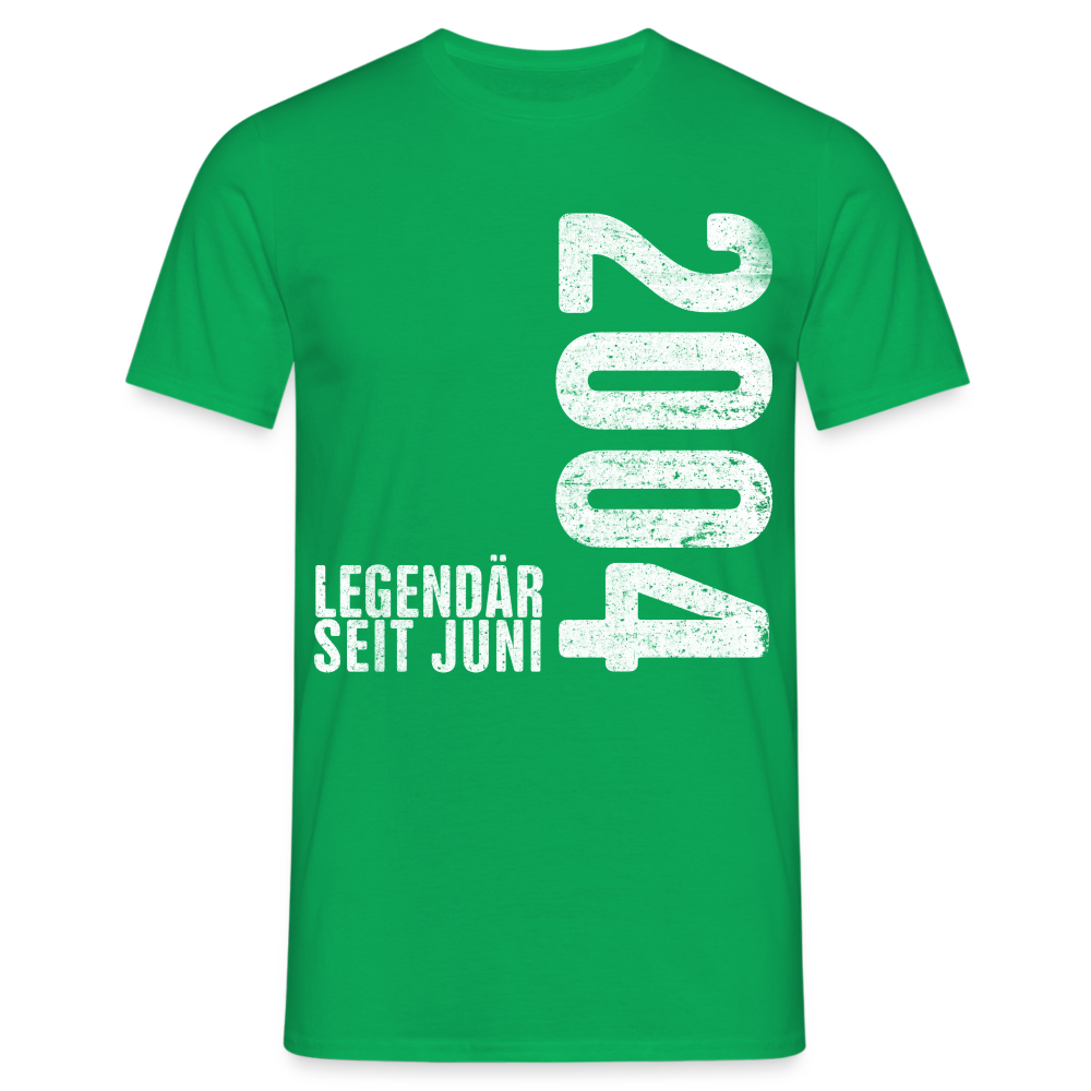 18. Geburtstag Shirt Legendär seit Juni 2004 Geschenk Geschenkidee T-Shirt - Kelly Green