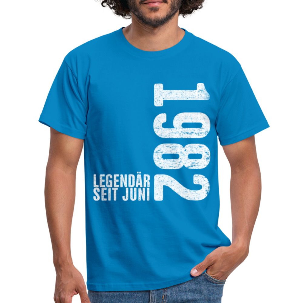 40. Geburtstag Shirt Legendär seit Juni 1982 Geschenk Geschenkidee T-Shirt - Royalblau