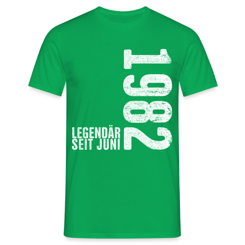 40. Geburtstag Shirt Legendär seit Juni 1982 Geschenk Geschenkidee T-Shirt - Kelly Green