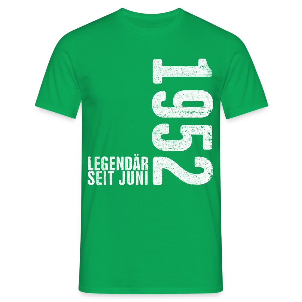 70. Geburtstag Shirt Legendär seit Juni 1952 Geschenk Geschenkidee T-Shirt - Kelly Green