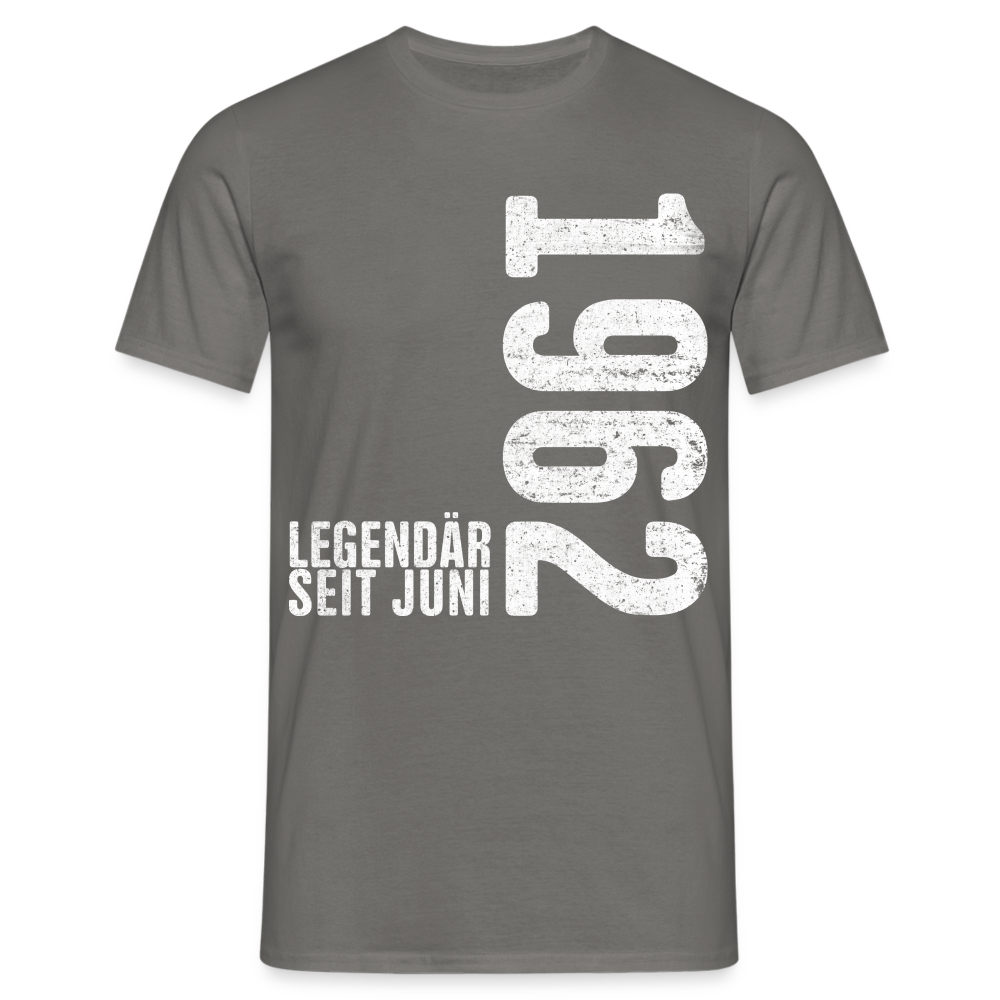 60. Geburtstag Shirt Legendär seit Juni 1962 Geschenk Geschenkidee T-Shirt - Graphit