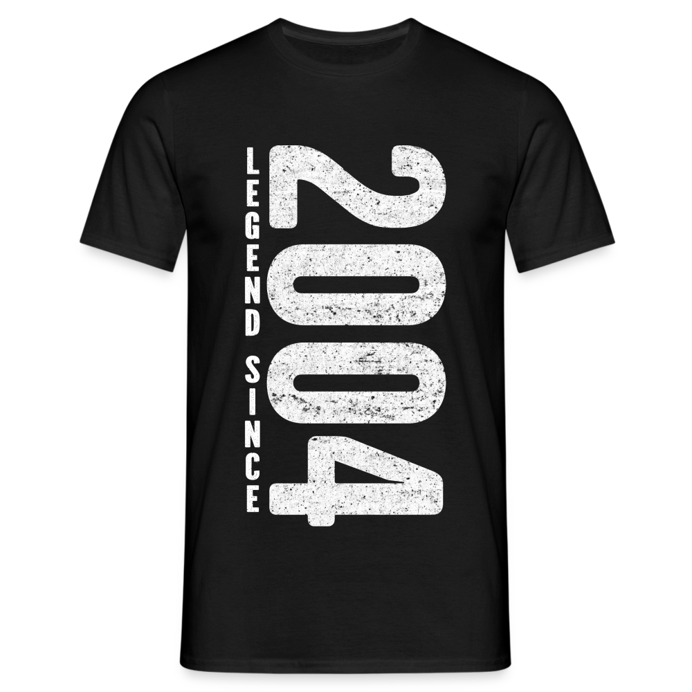 18. Geburtstag Shirt Legend Since 2004 Geschenk Geschenkidee T-Shirt - Schwarz