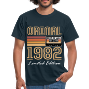 40. Geburtstag Geschenk Shirt Jahrgang 1982 Retro Männer T-Shirt - Navy