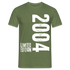 18. Geburtstag 2004 Limited Edition Geschenkidee T-Shirt - Militärgrün