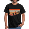 Berge Wandern Wander Shirt Retro Style Geschenk Lustiges T-Shirt - Schwarz