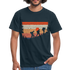 Berge Wandern Wander Shirt Retro Style Geschenk Lustiges T-Shirt - Navy