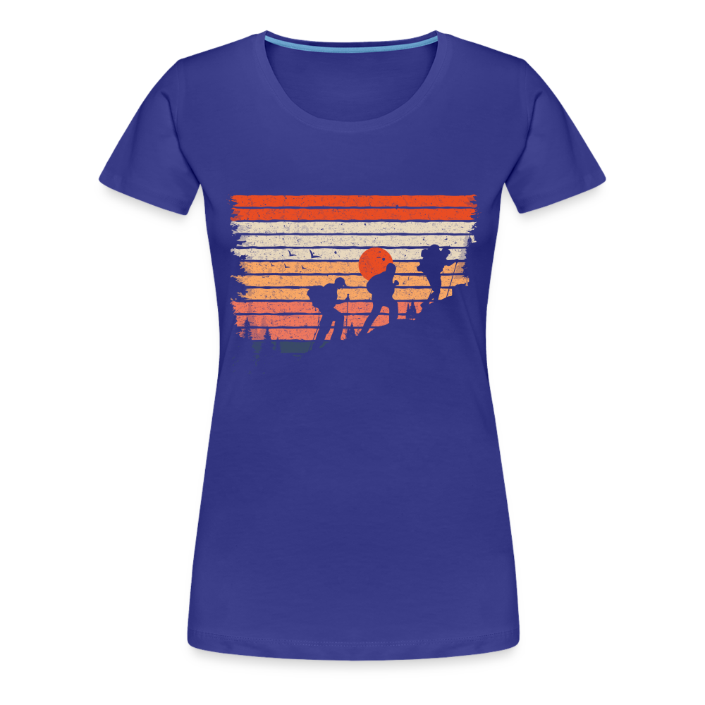 Berge Wandern Wander Shirt Retro Style Geschenk Lustiges Frauen Premium T-Shirt - Königsblau