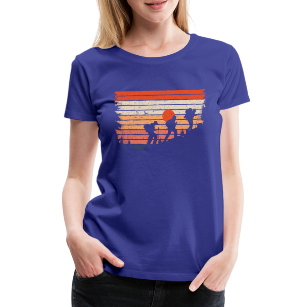 Berge Wandern Wander Shirt Retro Style Geschenk Lustiges Frauen Premium T-Shirt - Königsblau