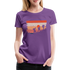 Berge Wandern Wander Shirt Retro Style Geschenk Lustiges Frauen Premium T-Shirt - Lila